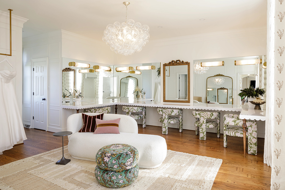 wedding venue and reception space near lynchburg virginia bridal suite makeup area wedding locations