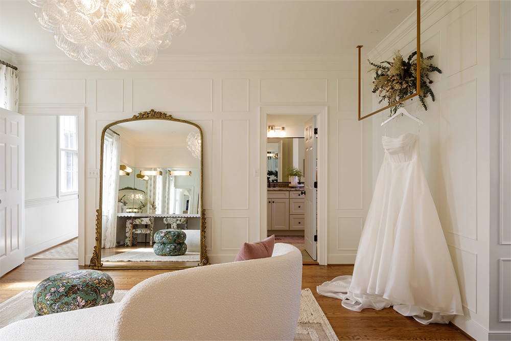 wedding venue and reception space near lynchburg virginia bridal suite makeup area wedding locations