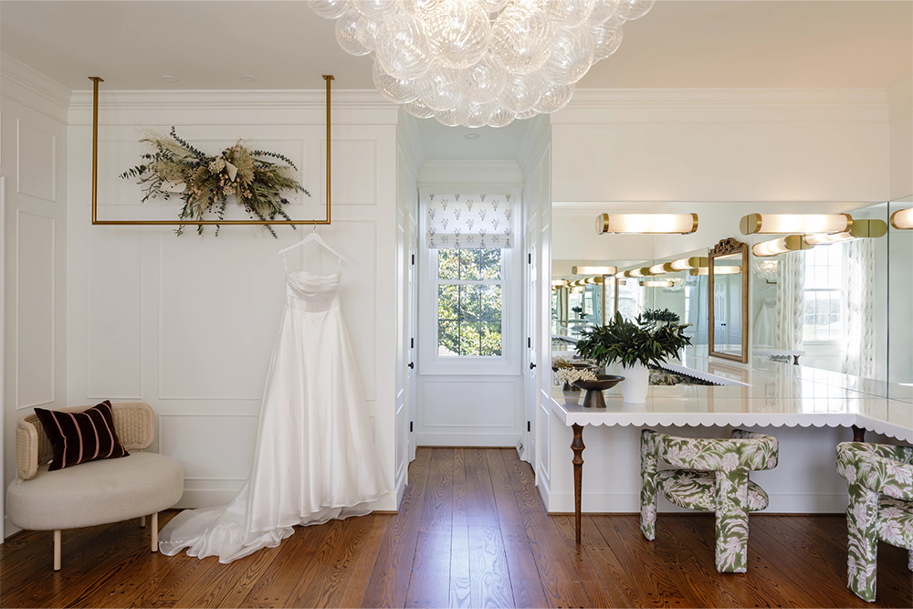 wedding venue and reception space near lynchburg virginia bridal suite makeup area wedding locations